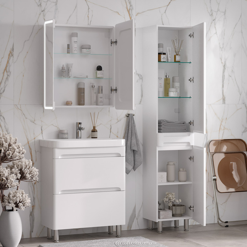 Пенал EQUIL Nice 40 напольный белый