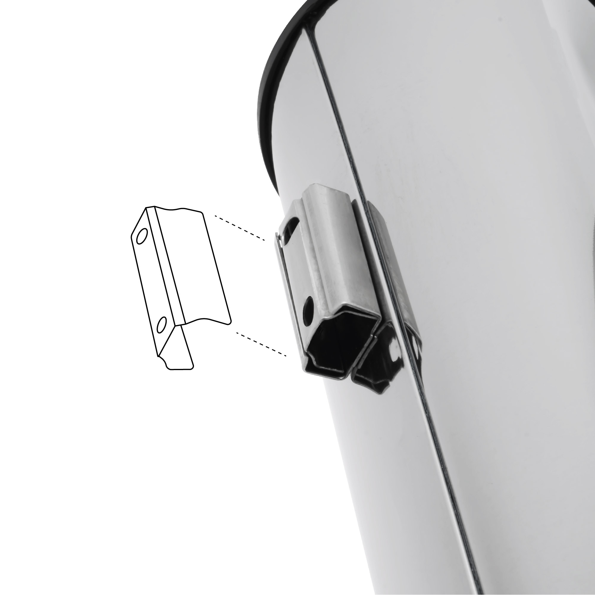 Ерш для туалета настенный FIXSEN хром (FX-34013A)