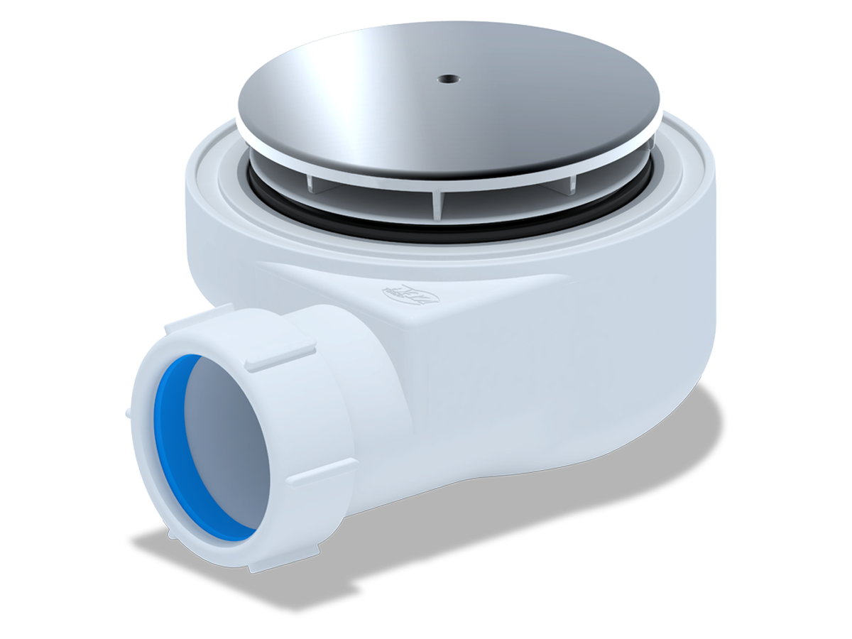 Сифон для душевого поддона АНИ Пласт E550C 1 1/2 дюйма 60 высота 53 хром