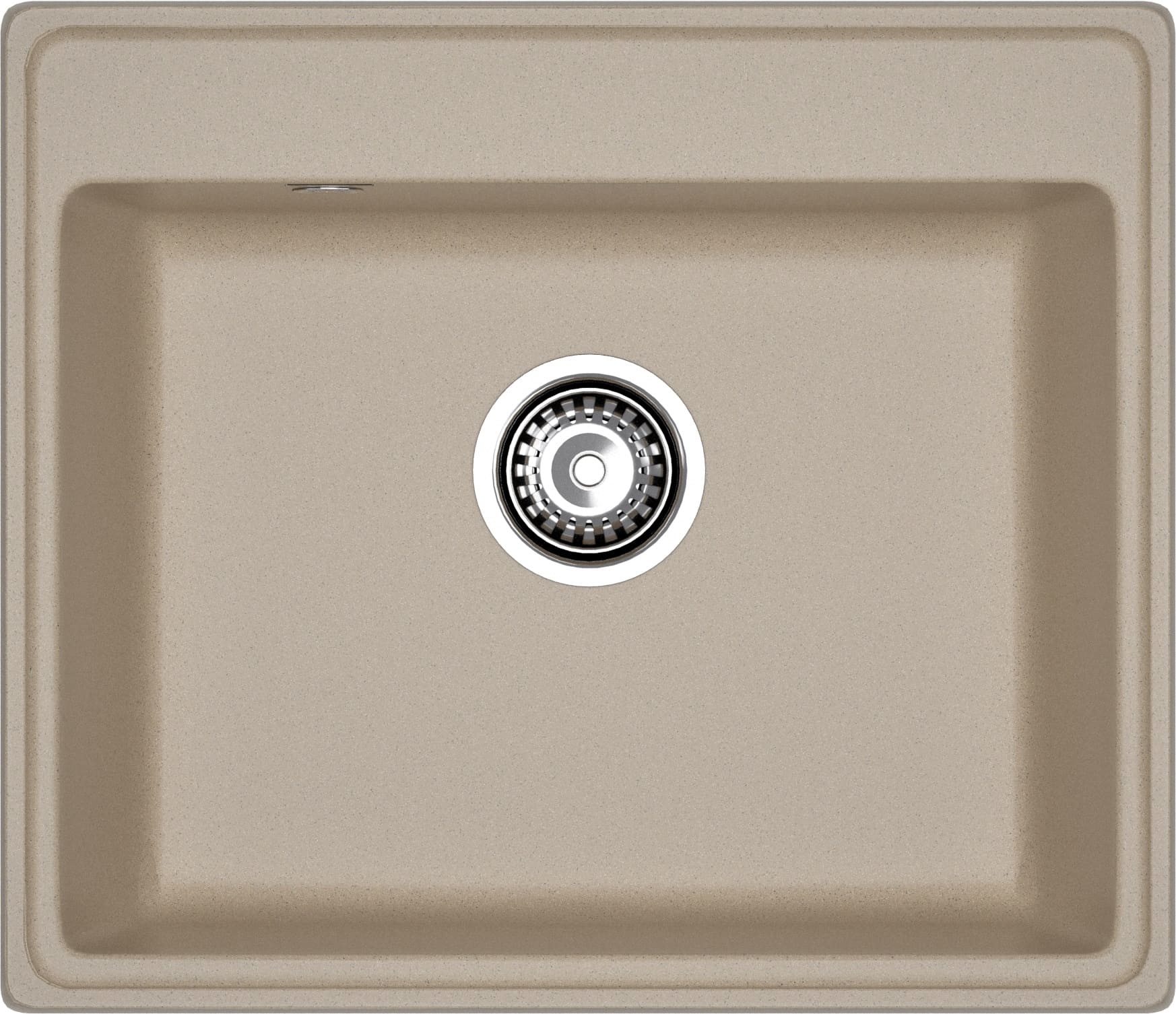 GRANFEST Мойка композит VERTEX, GF-V-580, чаша 580*500, песочный