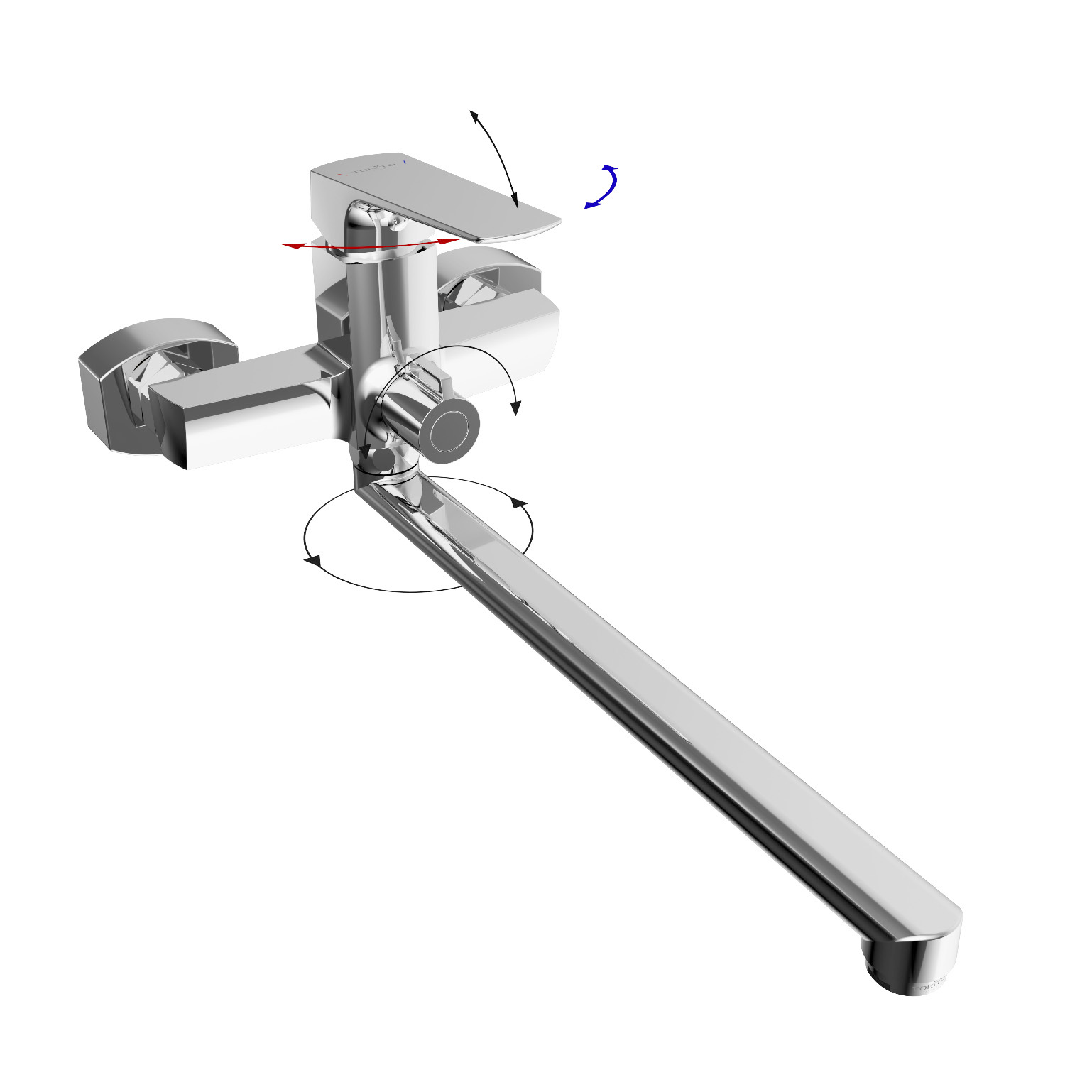 Смеситель для ванны TOKITO SENDAL хром (TOK-SEN-1015)