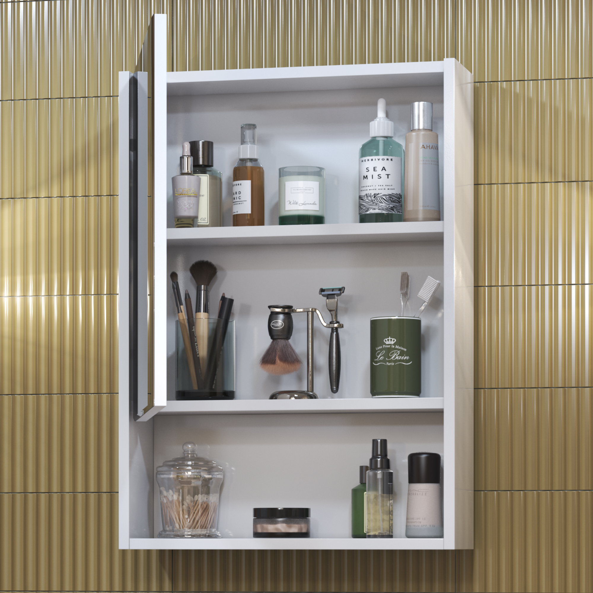 Зеркальный шкаф VIGO Urban 50 подвесной белый (zsh.URB.50)