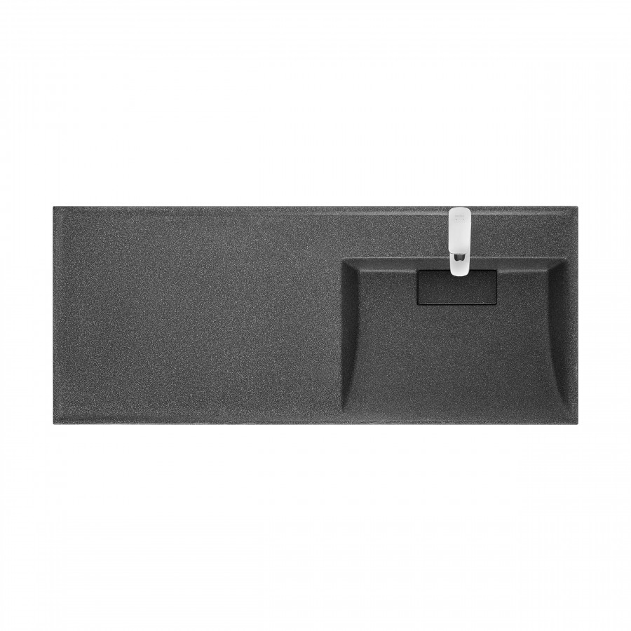 Раковина ЛОНДРИ 120, правая, графит