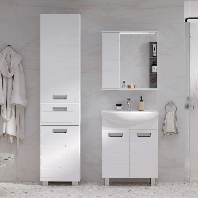 Пенал Джоли/Joli 40, напольный, белый, VOLNA