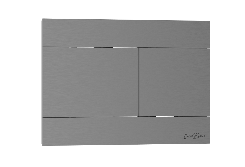 Кнопка смыва IBERICA BLANCA INOX-R нержавеющая сталь, вороненая сталь (IB.B015.02)