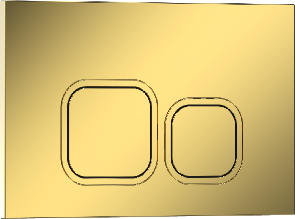 Комплект 2в1 IBERICA BLANCA инсталляция SILENCIO, кнопка смыва ESTI-Q золото глянцевое (IB001.836)