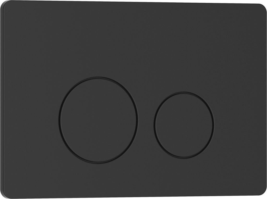 Кнопка смыва IBERICA BLANCA INOX-O нержавеющая сталь, черный матовый (IB.B081.002.003)