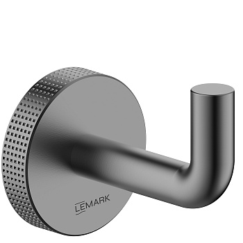 Крючок для полотенец LEMARK BELUGA, сталь, графит