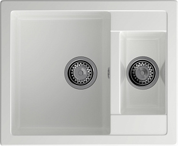 GRANFEST Мойка композит QUADRO GF-Q--610K 1.5-чаши. 610*500мм  иней арт.GF-