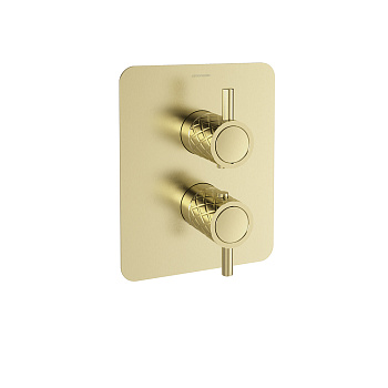 Встраиваемый термостатический смеситель для душа ODISEA JOYA 592421SOC золото брашированное на 1 вых