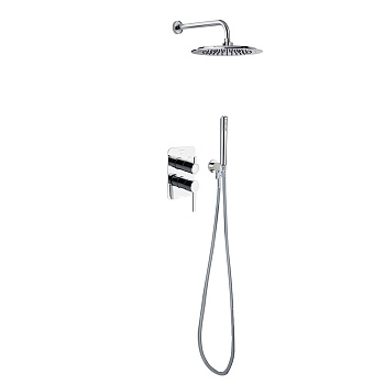 Встраиваемая душевая система с тропическим душем и душевым комплектом DRAKO K3315021