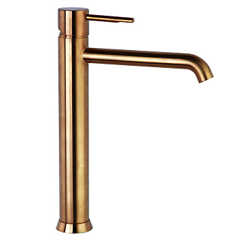 Смеситель высокий для раковины чаши ODISEA 390201CUC медь