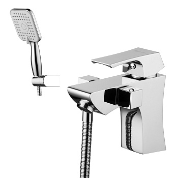 Unit Смеситель на борт ванны, на борт с изливом 136мм лейка, р/ОД, хром, LM, LM4515C