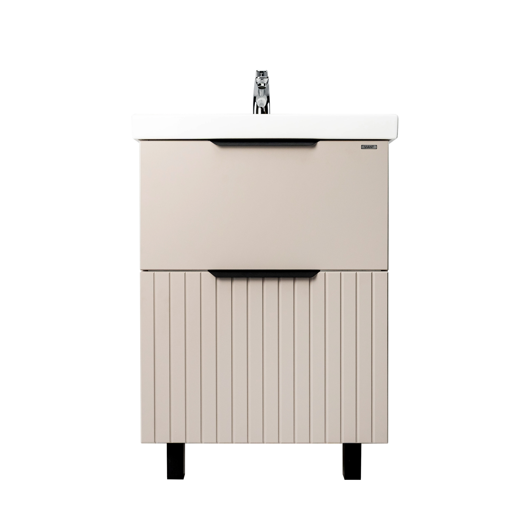 Тумба под раковину VIANT СИЦИЛИЯ 60 напольная капучино (VSIC60MDCAP-T2Y)