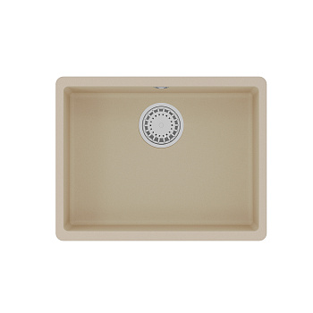 Кухонная мойка Lemark SINARA 540-U подстольного монтажа из кварцгранита, Бежевый