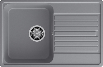 GranFest QUARZ (ECO-78) Мойка чаша+кр 740*480 (темно-серый)