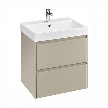 ONA Модуль для раковины 600 мм, 585x450x565 мм, с 2 ящ., бежево-серый матовый, ROCA