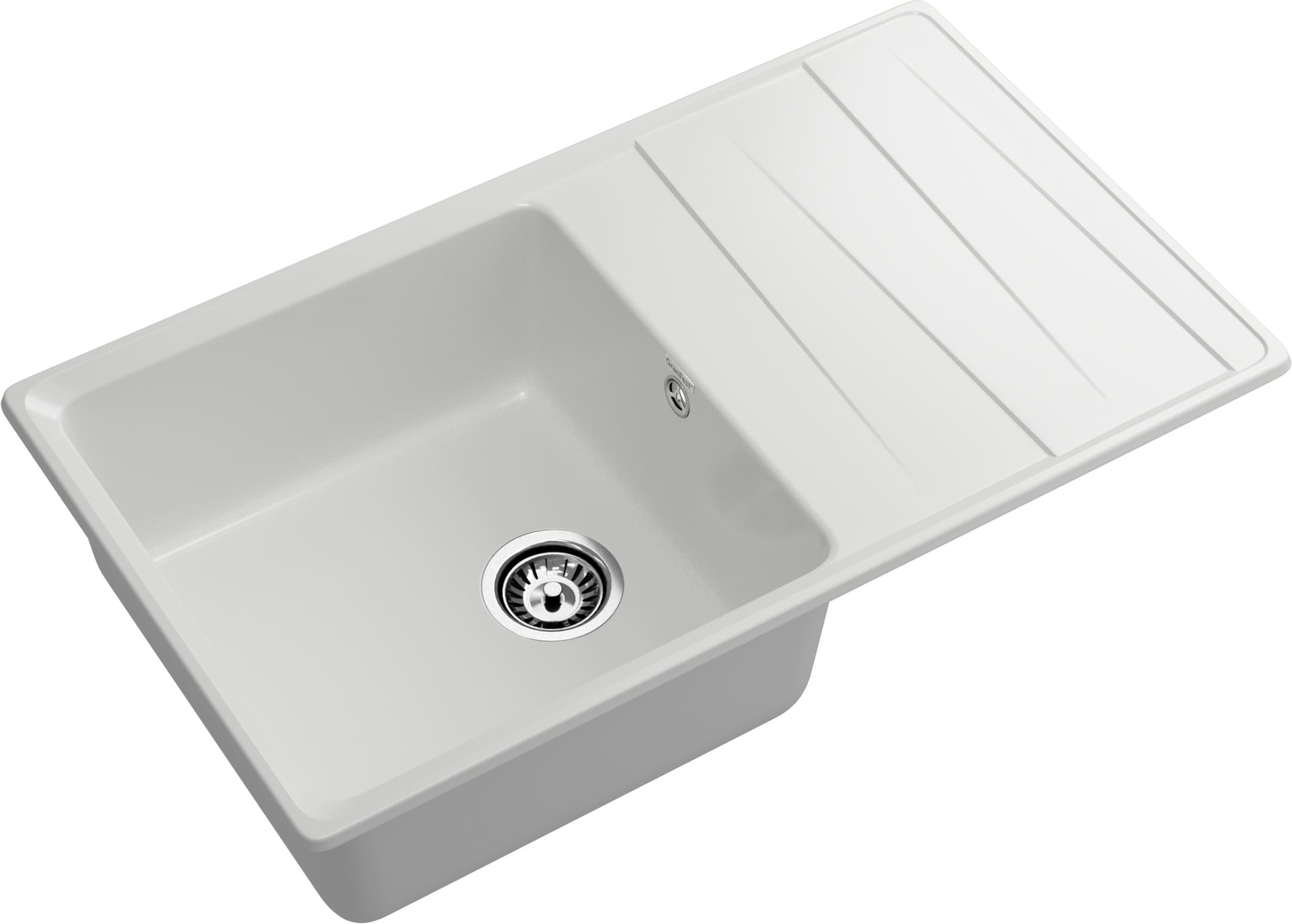 GRANFEST Мойка композит LEVEL, GF-LV-860L, чаш+кр 860*500, иней