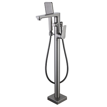 Bronx Смеситель для ванны, выс.монолит.излив233мм  на пол,р/ОД, графит, LM, LM3744GM