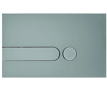 Панель механ. двойная  I-PLATE пластик, хром матовый, OLI