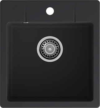 GRANFEST Мойка URBAN 245  1-чаша 450*490мм черный арт.GF-UR-