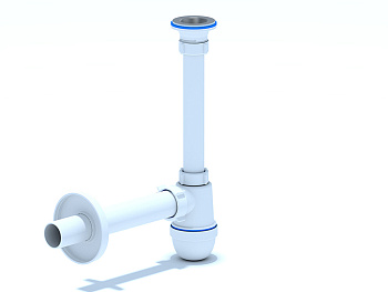 Сифон для раковины АНИ Пласт C1004 1 1/4 дюйма 40 с прямой трубой 40