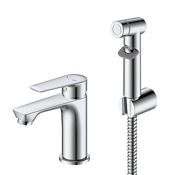 Смеситель DECOROOM DR27015 для умывальника и биде монолитный