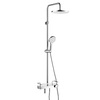 Tropic Смеситель для ванны-душа, пов.аэратор верх.лейка'Троп.дождь',Терм, хром, LM, LM7011C