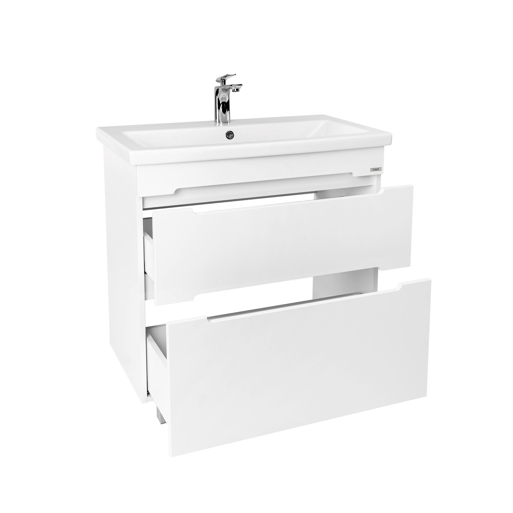 Тумба под раковину VIANT МАРСЕЛЬ 80 подвесная белый (VMAR80CO-T2Y)