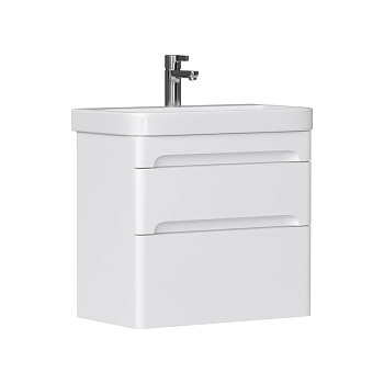 Тумба EQUIL Nice 60 подвесная 2 ящ. белая (под раковину 9595-60)