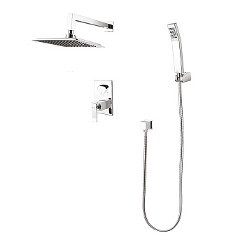 Contest Смеситель для душа, без излива встраиваемый верх.лейка р/ОД, хром/белый, LM, LM5829CW