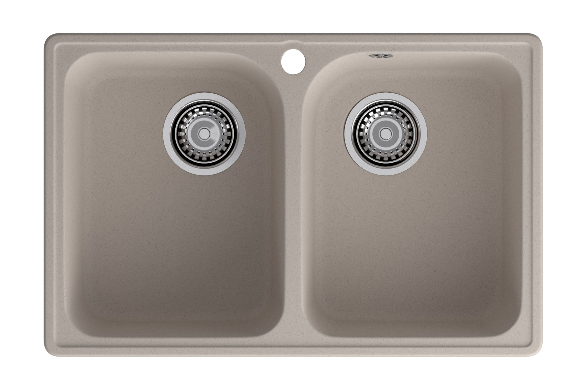 GranFest QUARZ (ECO-15) Мойка 2 чаши 740*480 (песок)