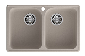GranFest QUARZ (ECO-15) Мойка 2 чаши 740*480 (песок)