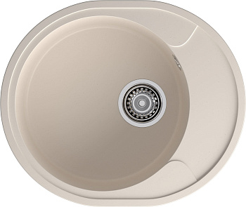 GRANFEST Мойка QUARZ 857L  1-чаша+крыло 570*480мм белый арт.GF-UR-