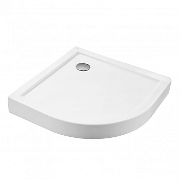 ПАЛЕРМО Поддон акриловый четверть круга 90Х90 белый (сифон, регулируемые ножки)