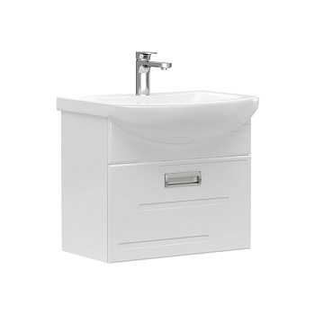 Тумба Joli 60, подвесная, 1 ящ., белая (под раковину Балтика 60), VOLNA