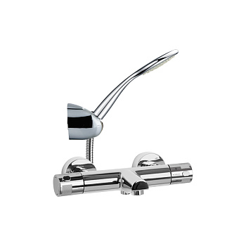 Термостатический смеситель для ванны наружнего монтажа с душевым комплектом TERMOTECH 963901NL