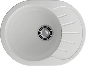 GRANFEST Мойка композит RONDO GF-R--580L  чаша с крылом 579*445 мм  иней арт.GF-