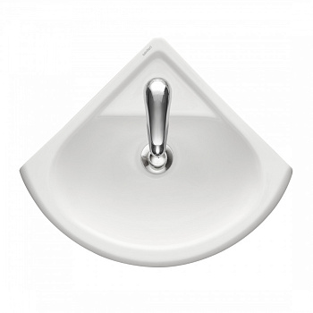 Умывальник угловой "Радиан" 40,5х37,4 см. с отв.1 сорт SANTERI