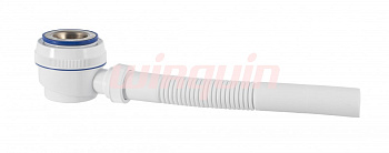 Сифон для душевого поддона с нержавеющей чашкой Ø70 мм и гофропатрубком (1½ -Ø40 ) VIRPLFST