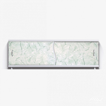 ПРЕМЬЕР Экран для ванны 150 см, полистирол,(зеленый мрамор-029), ALAVANN