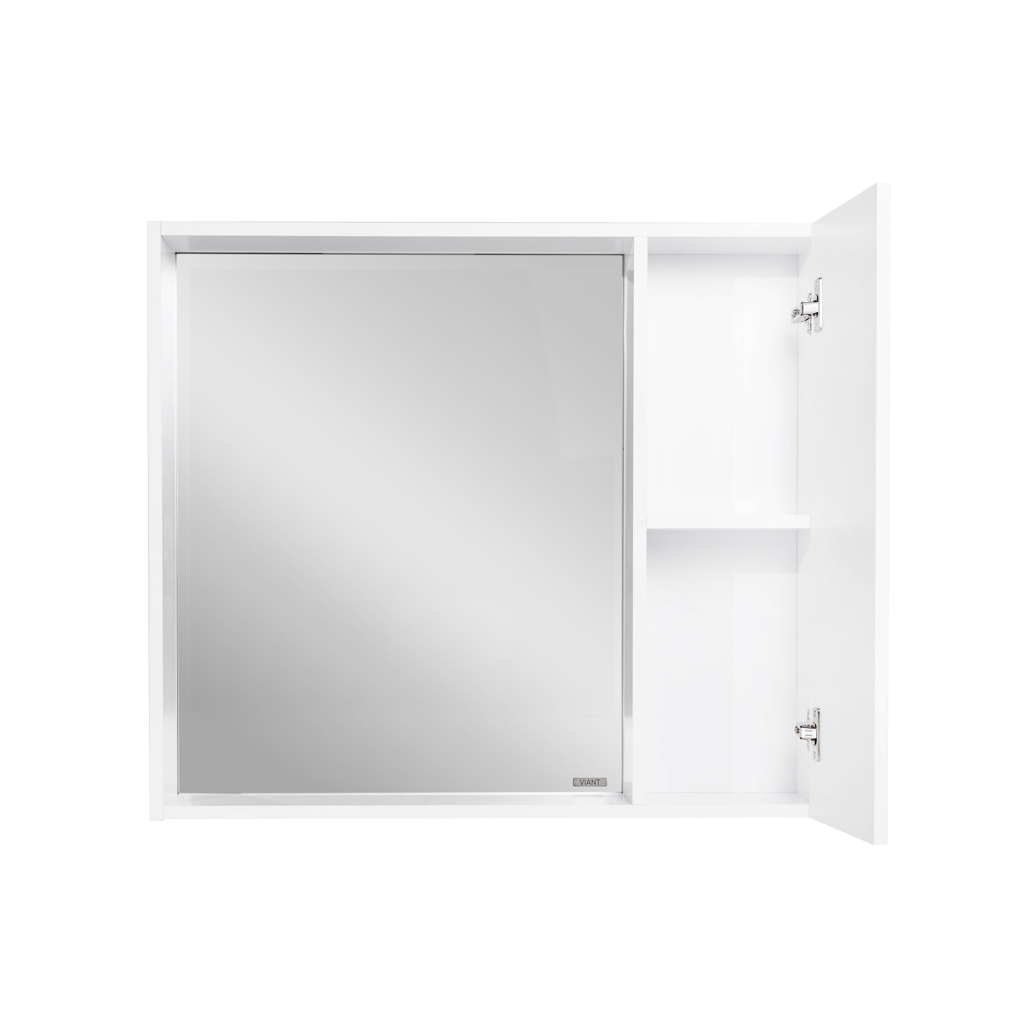 Зеркало со шкафом VIANT БЕРЛИН 80 подвесное белый (VBER80BEL-ZSH)