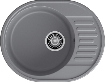 GranFest QUARZ (ECO-58) Мойка чаша+кр 620*480 (темно-серый)