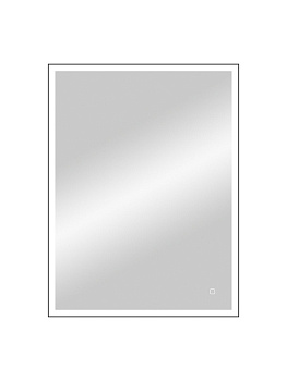 Зеркало "Solid Black LED" 600х800, реверсивное крепление 