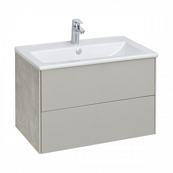 Тумба СОХО 75, слэйт, галька серая (под раковину ЭЛИНА 75)