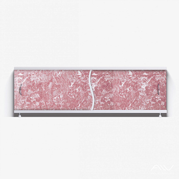 ПРЕМЬЕР Экран для ванны 170 см, полистирол,(темно-коричневый мрамор-009), ALAVANN