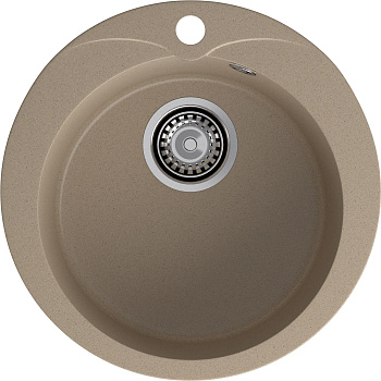 GRANFEST Мойка композит RONDO GF-R--480  D=480 мм  песочный  арт.GF-