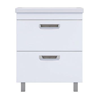 Тумба под раковину VIGO Plaza 70 напольная белый (tn.PLA.COM.70.2Y)