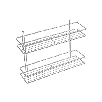 Полка прямая двухэтажная серый Fixsen FX-730-2