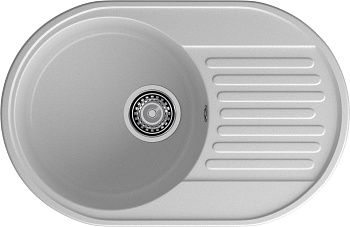 GranFest QUARZ (ECO-18) Мойка чаша+кр 740*480 (серый)